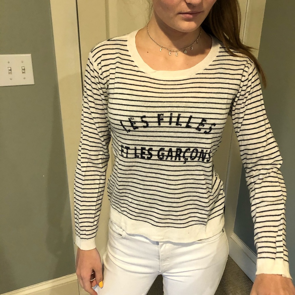 Joie women’s striped sweater, size small.